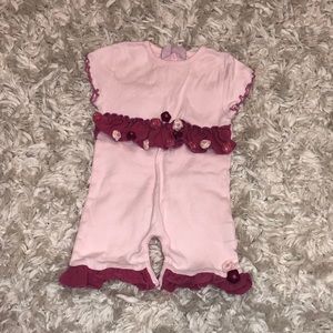 Grandma Nes Ruffle Flower Onesie Baby size 9M